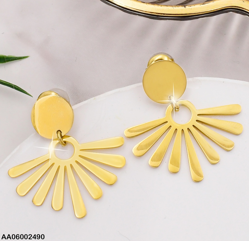 ARETES DOR. CIRC./ ABANICO COLGANTE EA463-131