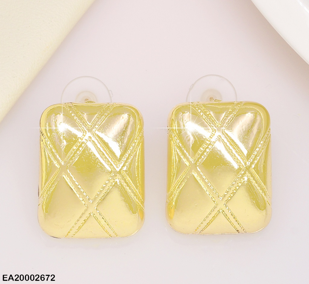 ARETES RECTANGULO VERT.ROMBOS GRABADOS EE675-130 (NPE2025)