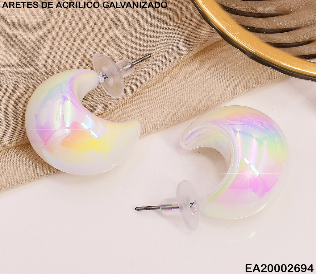 ARETES GALVANIZADOS ¨C¨ BLANCO EE573-215 (CCB)