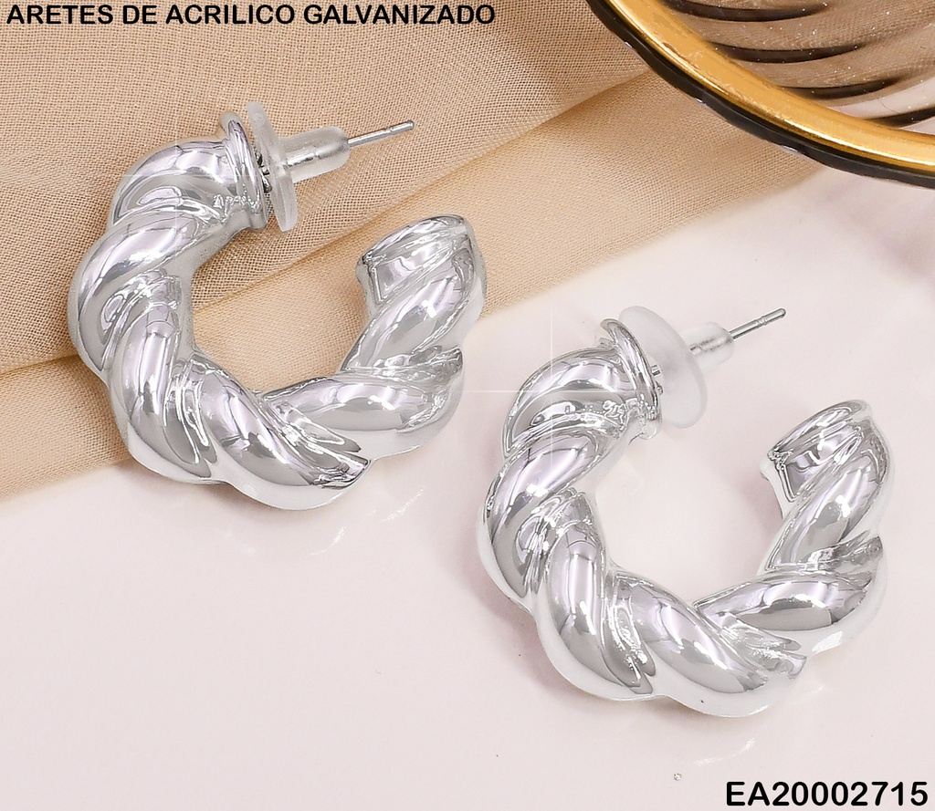 ARETES GALVANIZADOS PLAT.  ¨C¨ TOREADOS/ INFLADOS (CCB) EE615-215 (NPE2025)