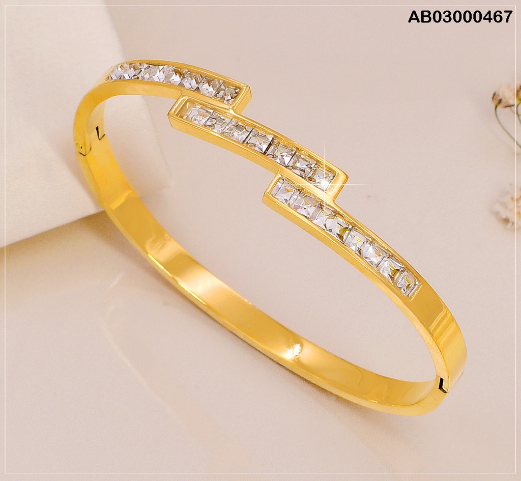 BRAZALETE 3 LINEAS HORIZONTAL /ZIRC. VD080478-188