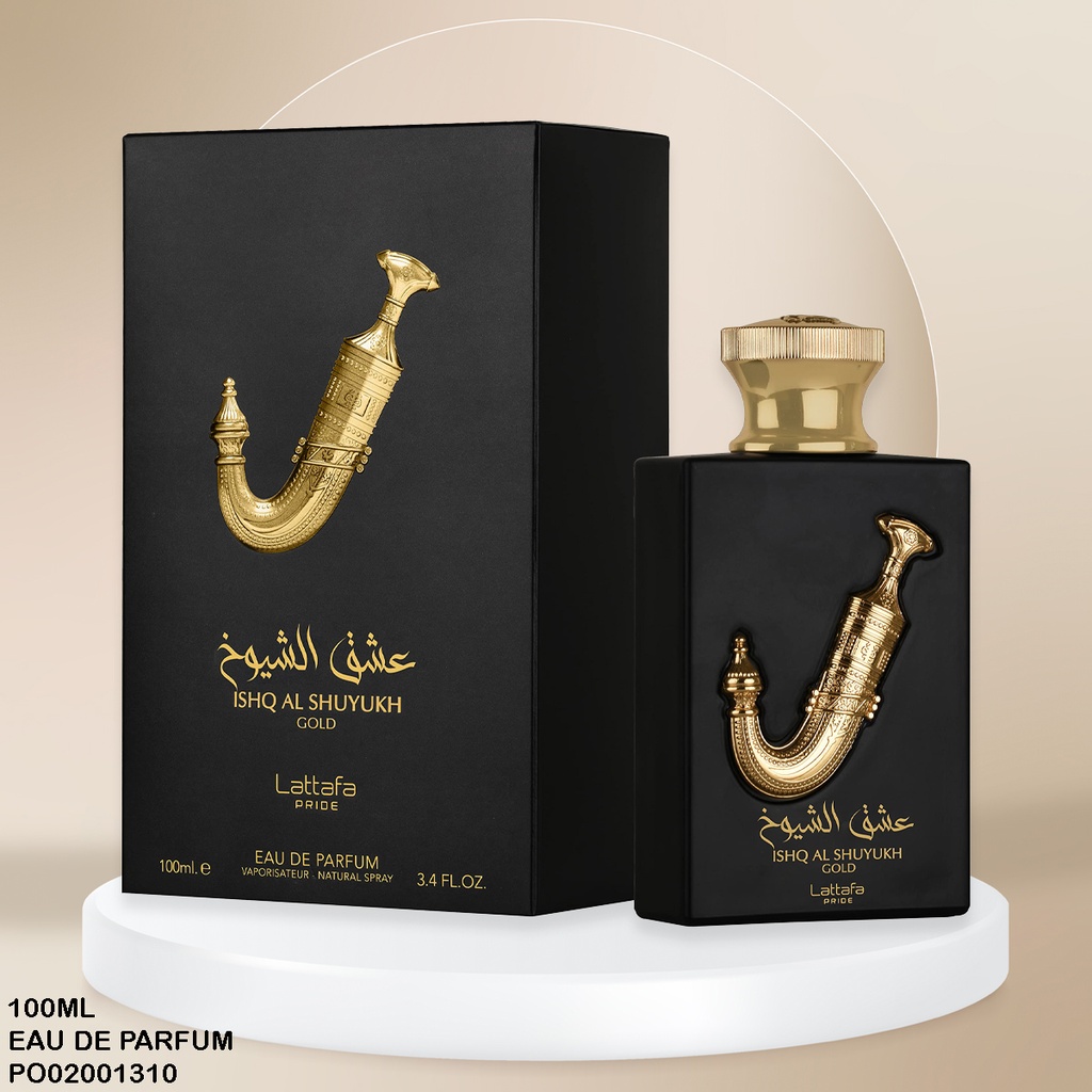 PERFUME ISHQ AL SHUYUKH GOLD LATTAFA PRIDE EDP 100ML