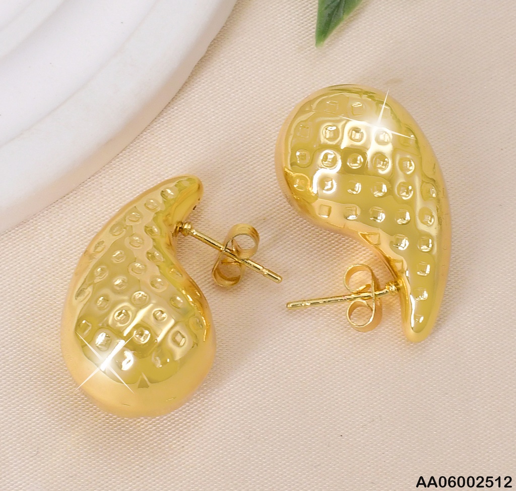 ARETES GOTA(TDC) PUNTEADAS/LISA CENTRO EA607-1