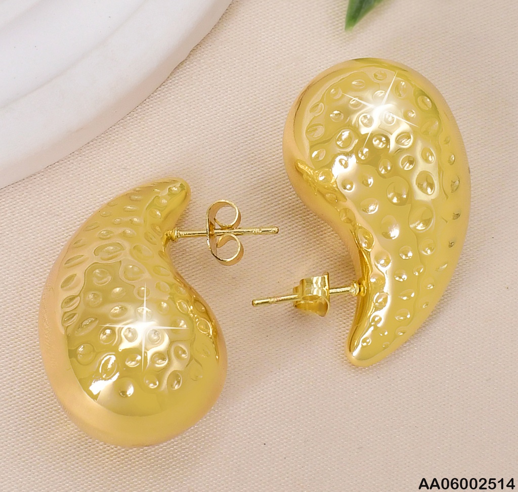 ARETES GOTA(TDC) PUNTEADAS/LISA CENTRO EA608-1 GR