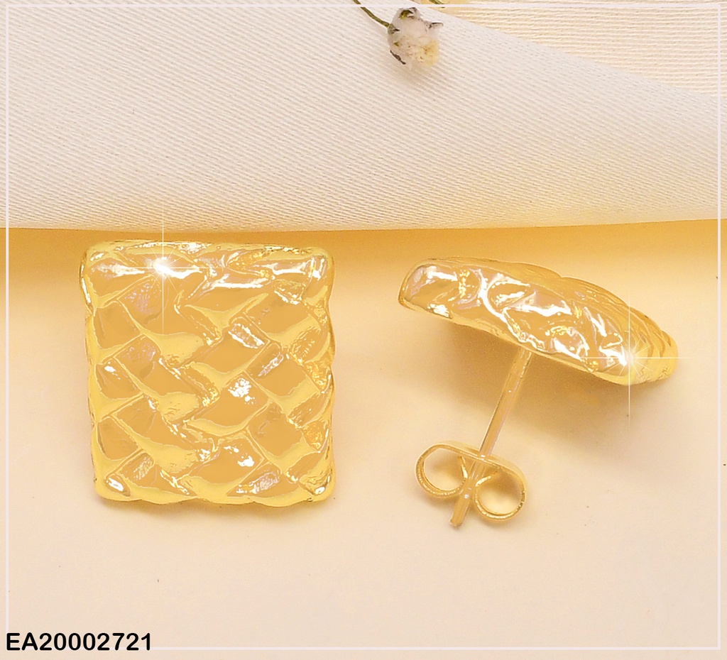 ARETES CUADROS TRIANGULOS GRABADOS EE768-9