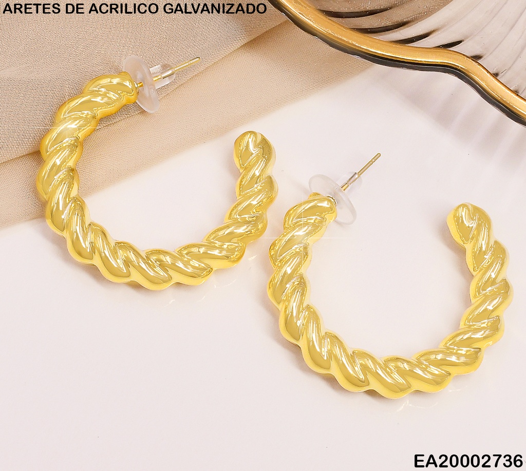 ARETES GALVANIZADOS  DOR. ¨C¨ MEDIANA TORNEADA  (CCB) EE620-130