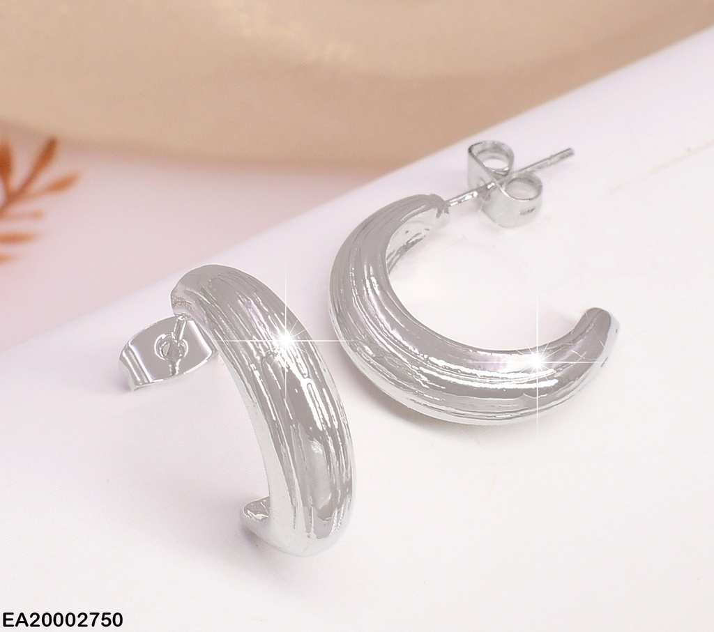 ARETES PLAT. "C" /LINEAS GRABADAS EE773-9 (NPE2025)