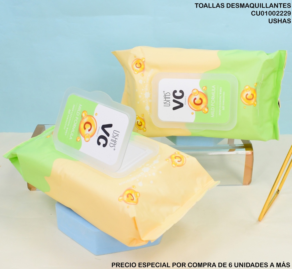 60 TOALLAS DESMAQUILLANTE VITAMINA C HA429