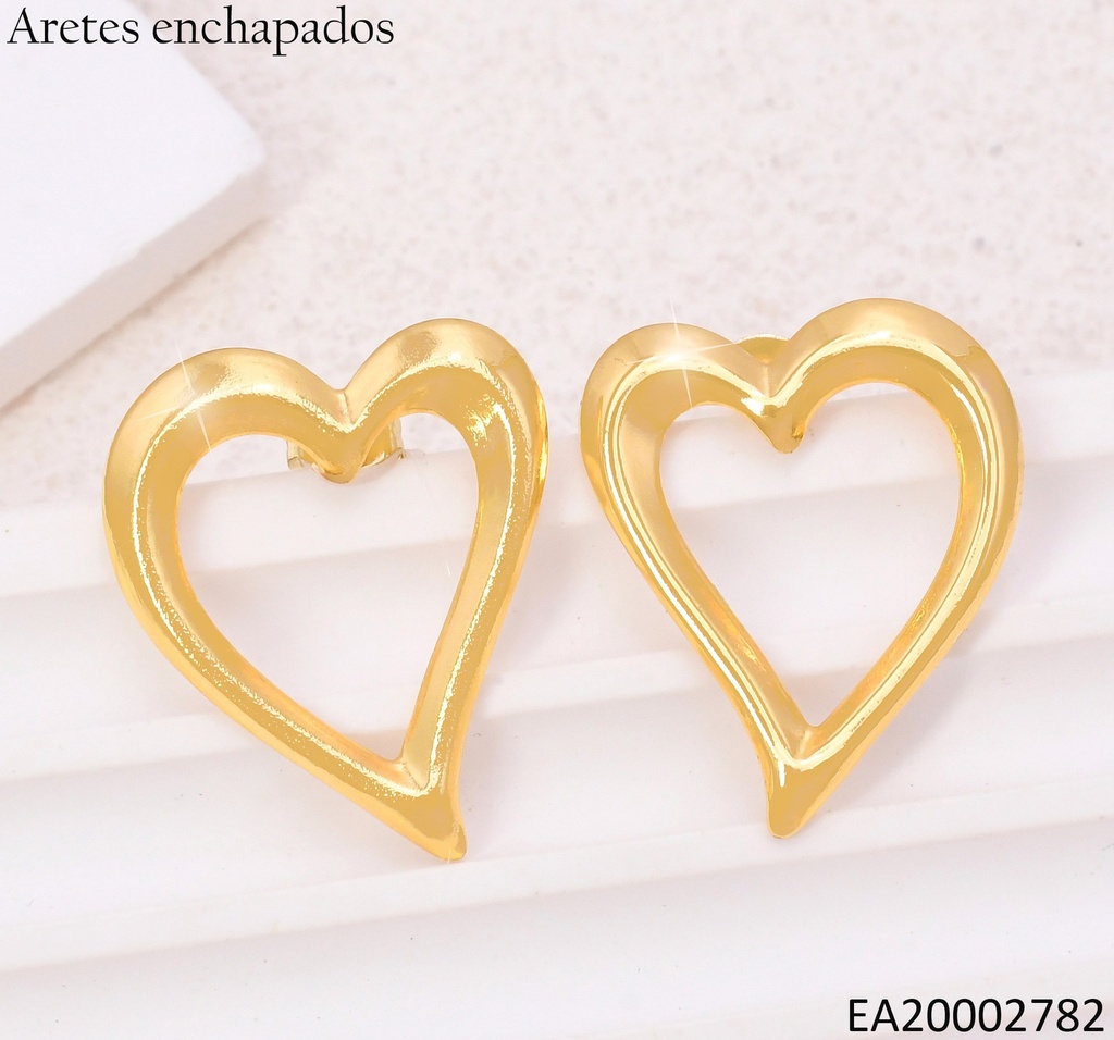 ARETES CROQUI RELIEVE GRANDE CORAZON EA269/N3496 (NPE2025)