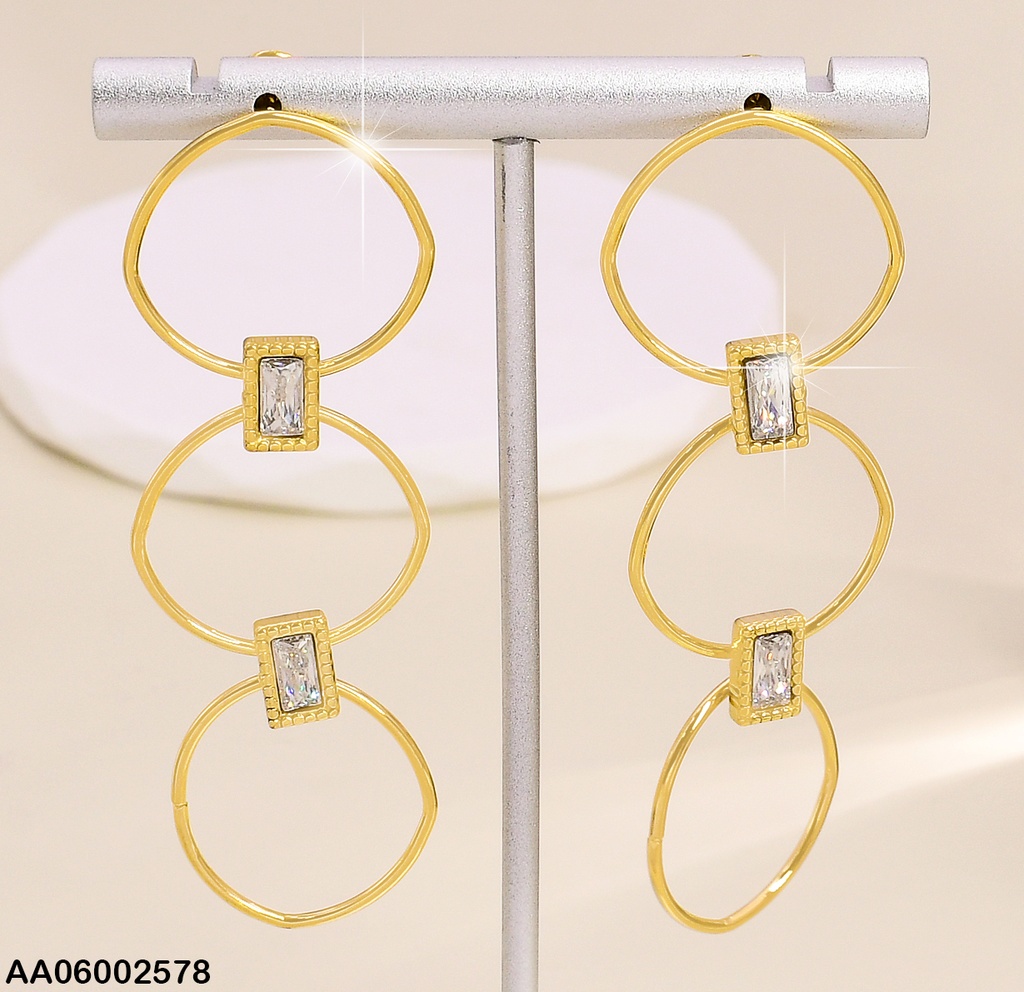 ARETES 3 CIRCULOS VERTICAL C/ZIRC.RECTANG EA510-131