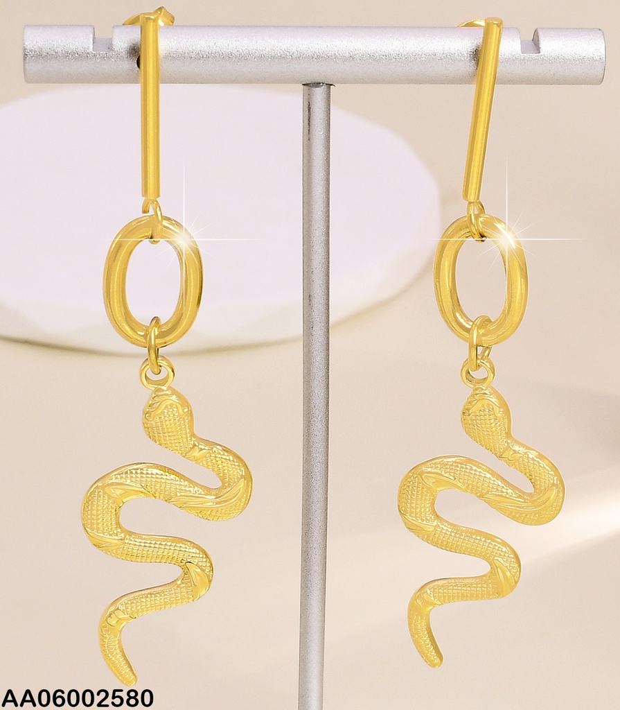 ARETES LINEA VERT./"0"/COLGANTE SERPIENTE EA518-131