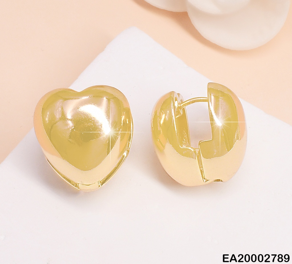 ARETES DOR. CORAZON DOBLE DE PRENSAR EE566-134 (TDC) (NPE2025)