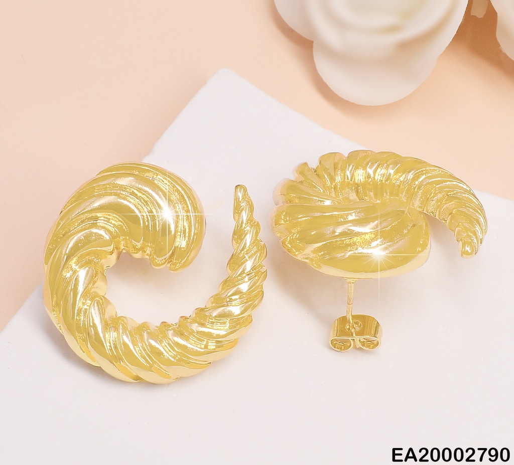 ARETES DOR. ENROLLADO TORNEADO EE649-130 (TDC) (NPE2025)