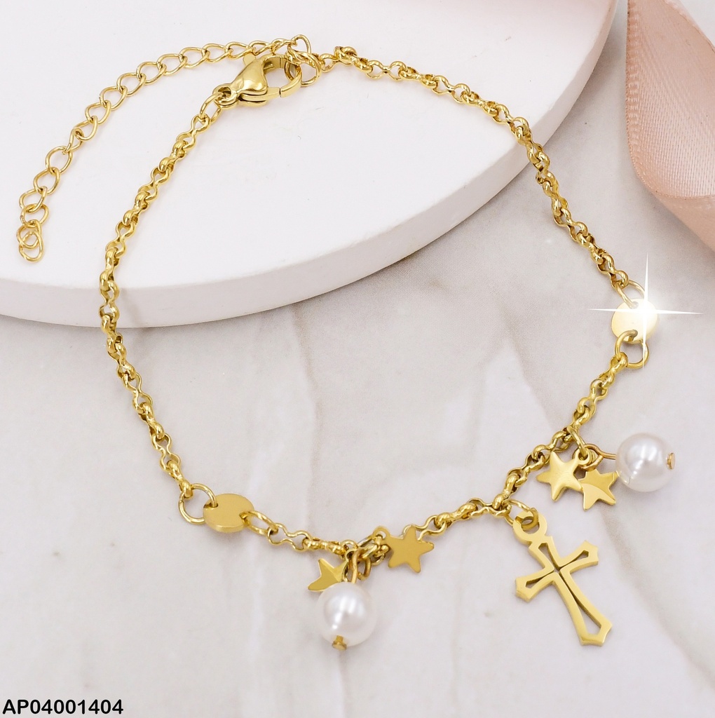 PULSERA DIJES.PERLASPLACAS RD/CROQUI CRUZ 2B3000716