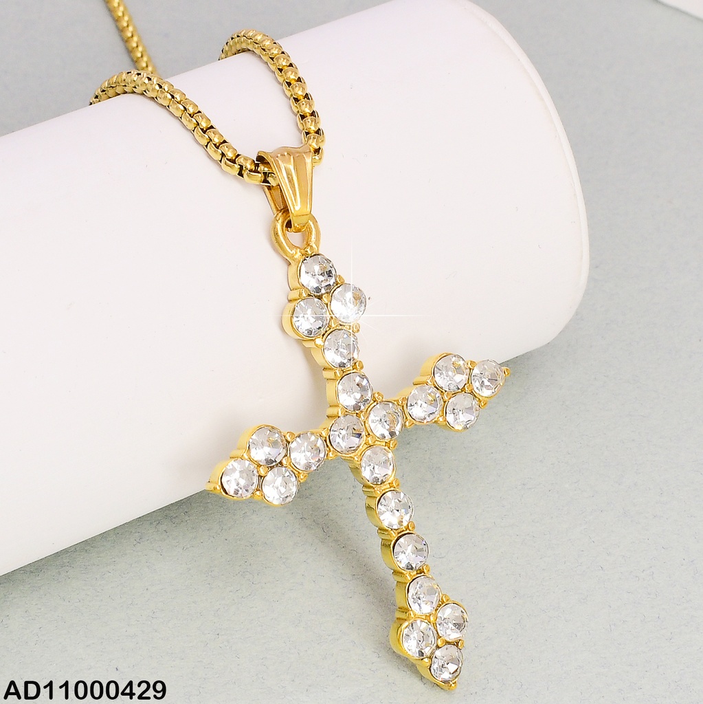 DIJE VARON CRUZ ANTIGUA DE ZIRCONIAS RD.VD080658-106T