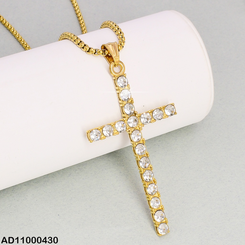 DIJE VARON CRUZ GRANDE DE ZIRC.RD VD080661-106T