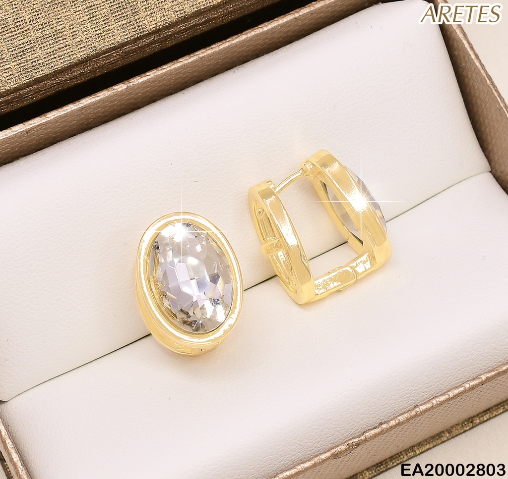 ARETES PRENSAR ZIRCONIA OVALADA EE328-9 (NPE2025)