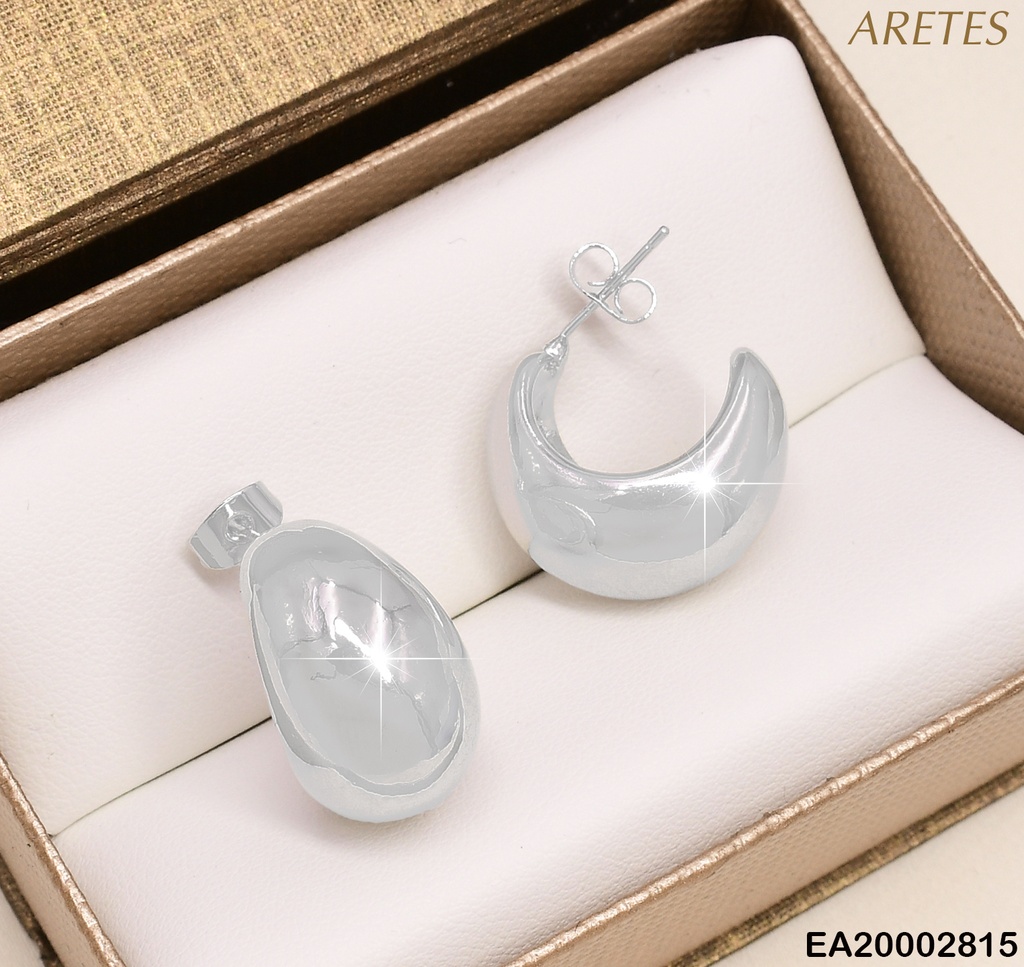 ARETES PLAT. "C" INFLADA(MEDIA LUNA) EE724-130