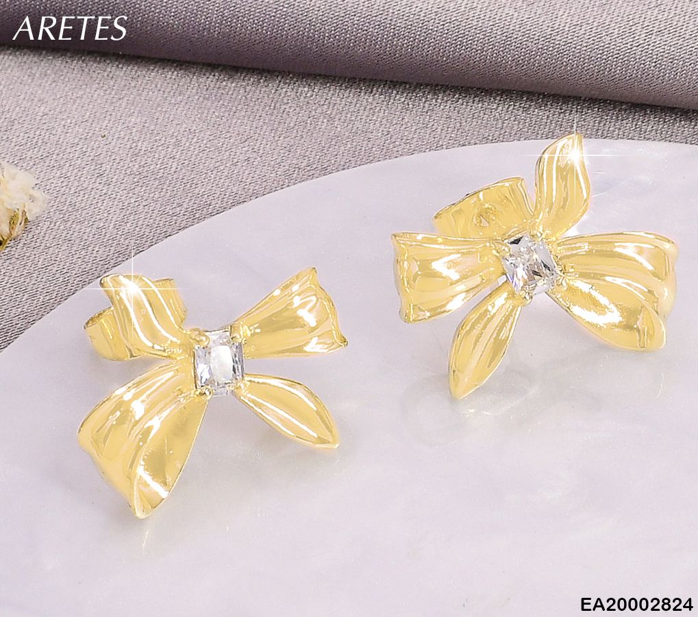 ARETES DOR LAZO ASIMETRICO / ZIR CENTRO EE788-9