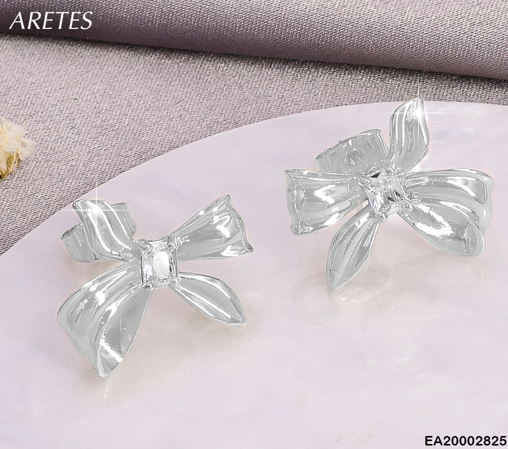 ARETES LAZO ASIMETRICO ZIR CUADRADA CENTRO EE789-9