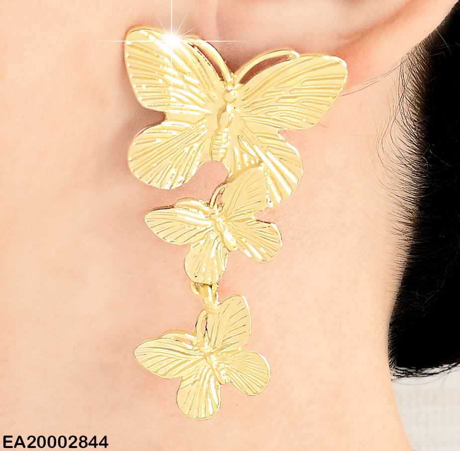 ARETES 3 MARIPOSAS EE831-9