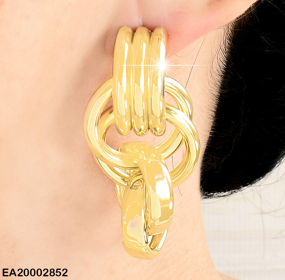 ARETES "C"C/LINEAS GRAB.4 CIRCULOS ENTRELAZADAS EE845-9 (NPE2025)
