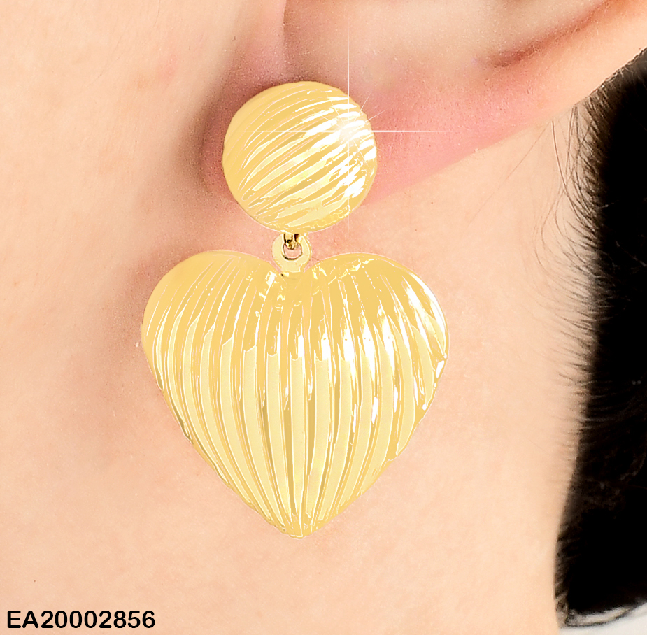 ARETES CORAZONES PEQ/COLGANTE GR A RAYAS EE849-9