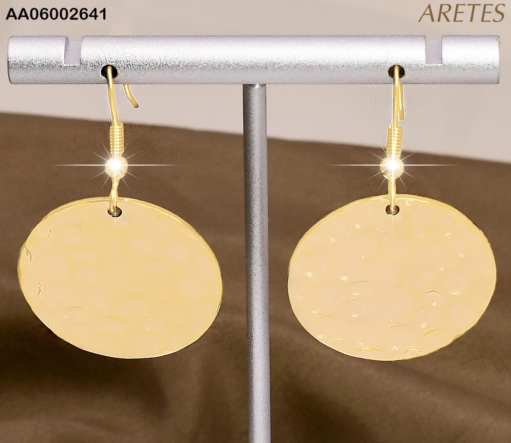 ARETE DOR CIRCULO COLGANTE /CIR. GRABADOS 0895
