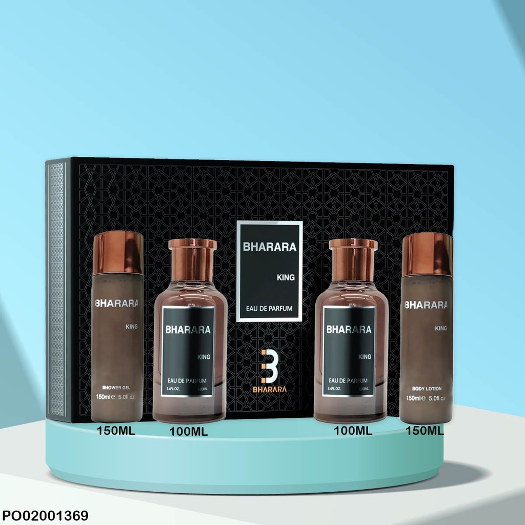 ESTUCHE PERFUMES BHARARA KING 4PCS EDP (150/100/100/150ML)