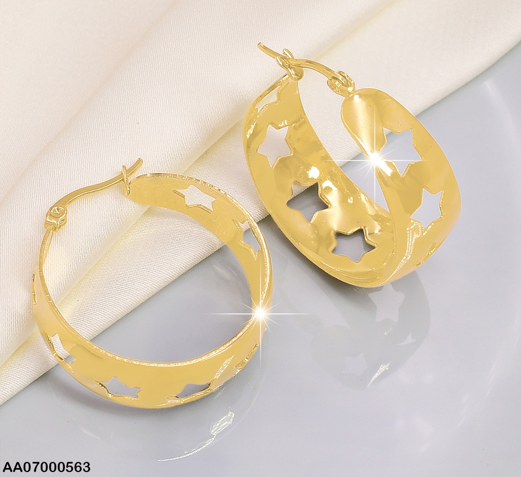ARGOLLA ANCHA CROQUIS ESTRELLAS 30MM MOD. 0951