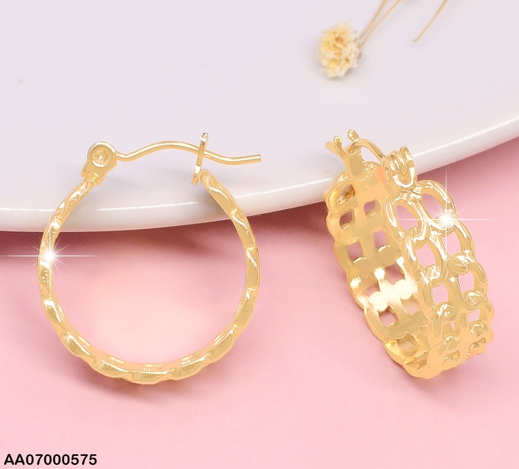 ARGOLLAS DOBLE LINEAS CADENITAS 1034 20MM