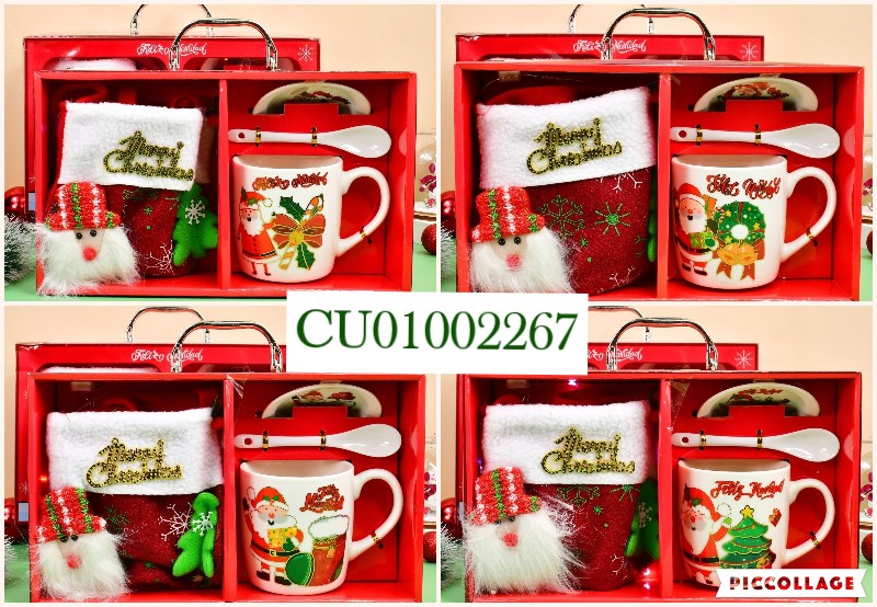 SET TAZA+BOLSITO TEMPORADA NAVIDEÑA HK-2183A