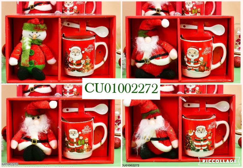 SET TAZA-MUÑECO TEMPORADA NAVIDEÑA AT-1902A-3