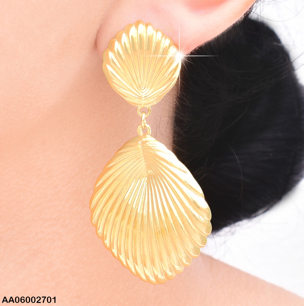 ARETES COLGAR DOBLE GOTAS A RAYAS EA712-45