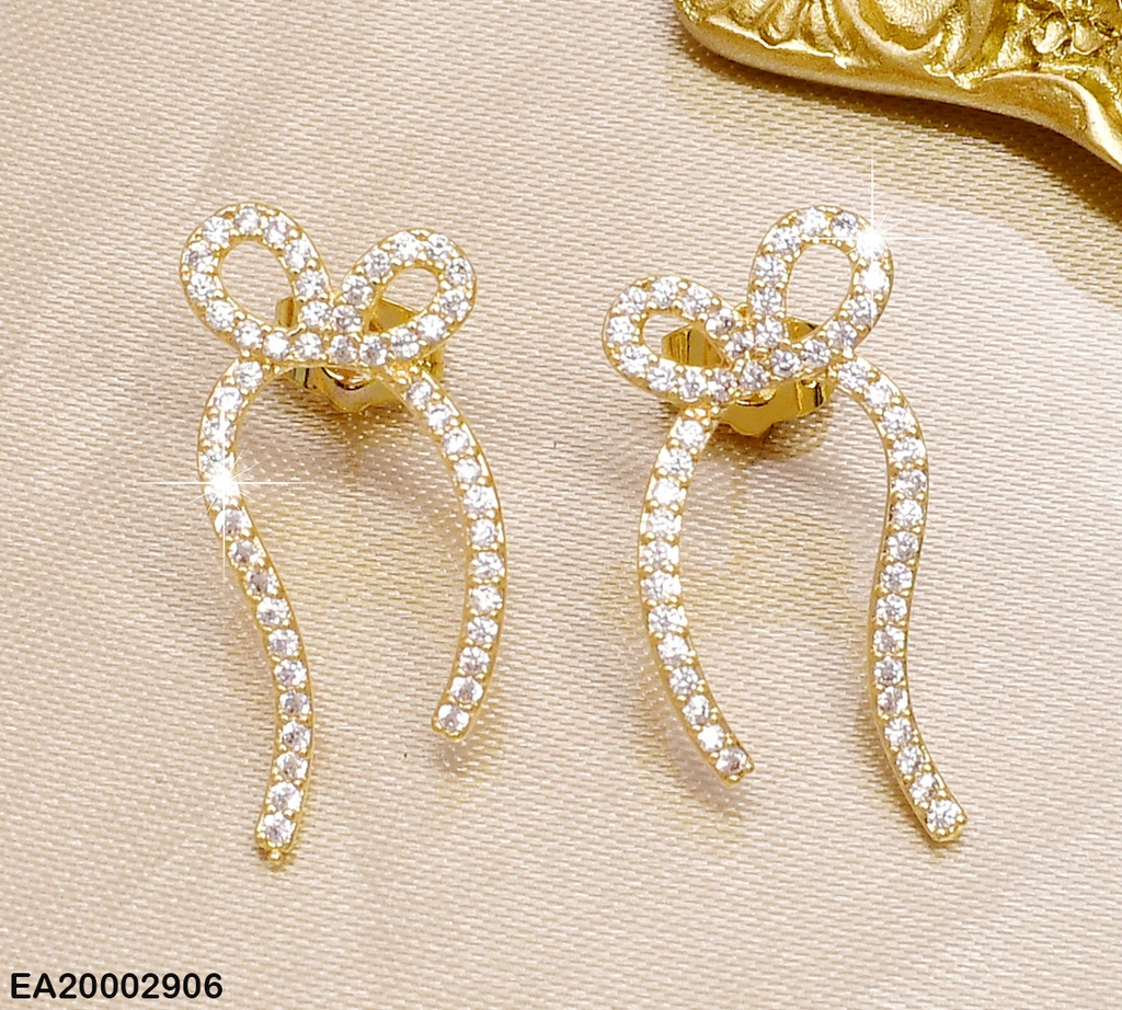 ARETES LAZO FINO ZIRCONIAS EE811-10