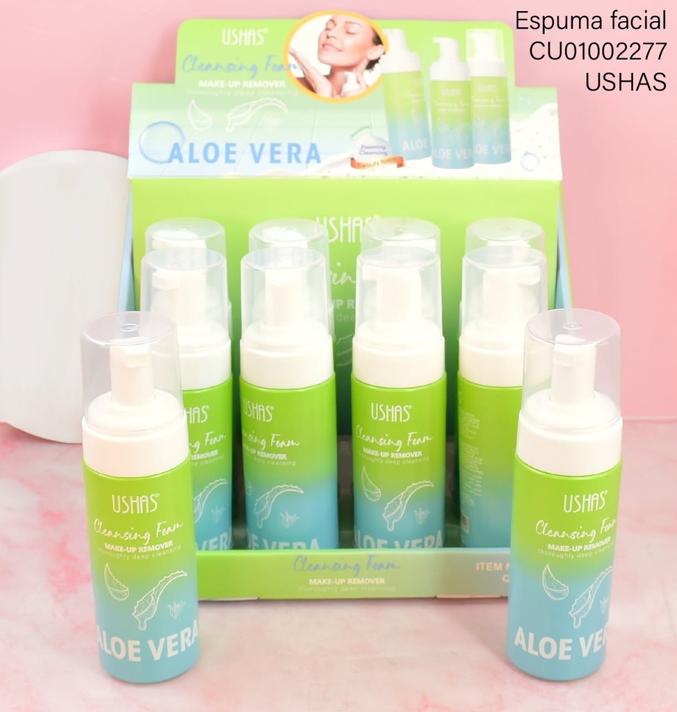 ESPUMA LIMPIADORA ALOE VERA USHAS HA259