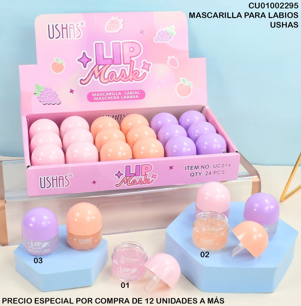 MASCARA LABIAL USHAS FRUTAL UC014