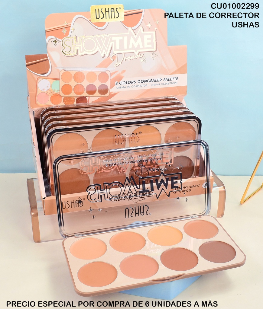 PALETA 8 CONTORNO/CORRECTOR SHOWTIME DREAM UF017