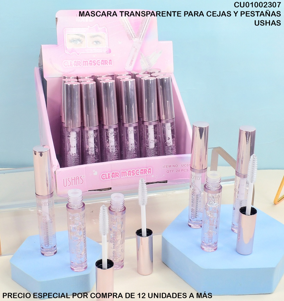 MASCARA CEJAS/PESTAÑAS TRANSPARENTE USHAS UC018
