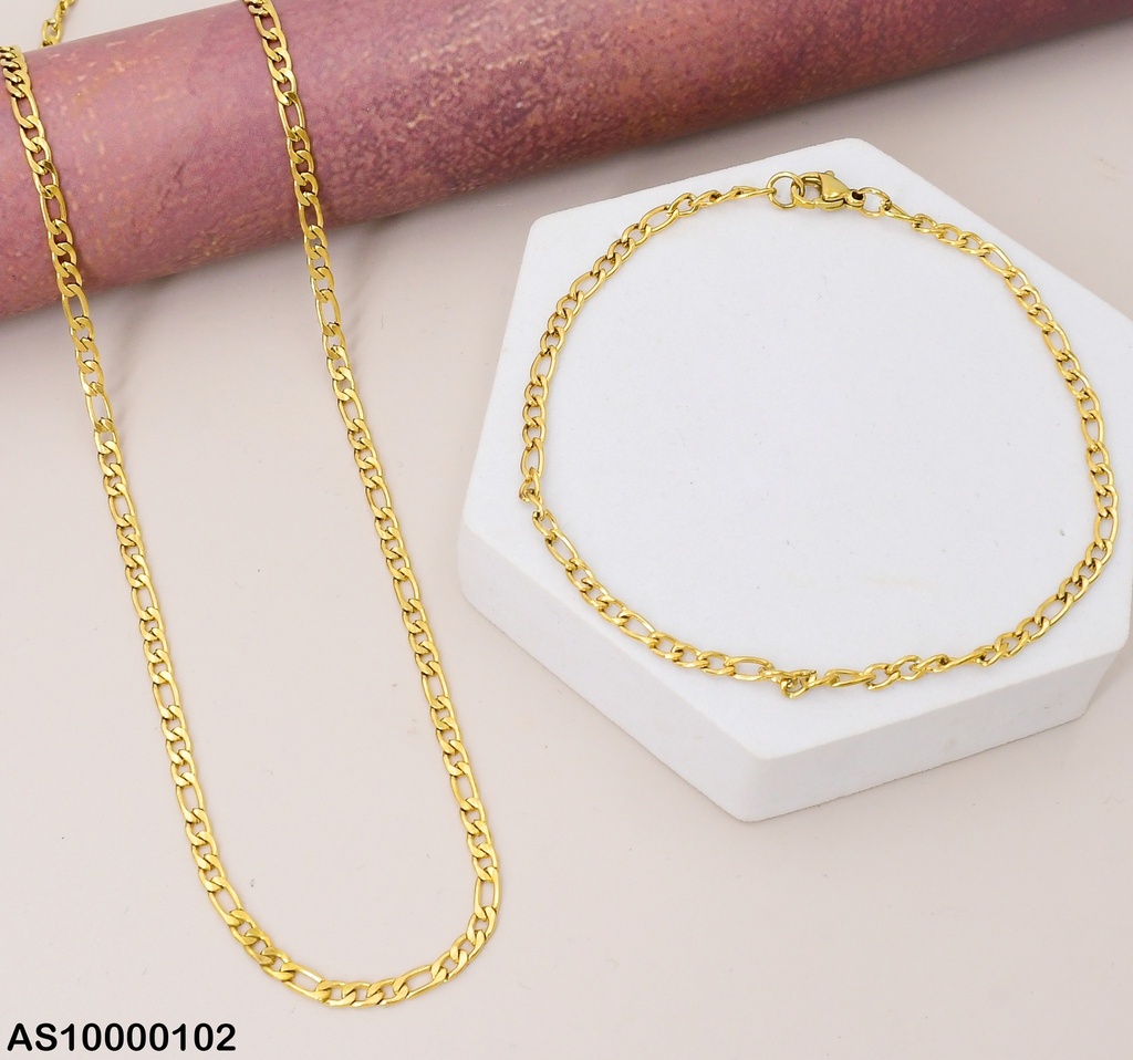 SET CADENA/PULSERA FINA S/PLACA 0.8NK ESLAB.3EN1