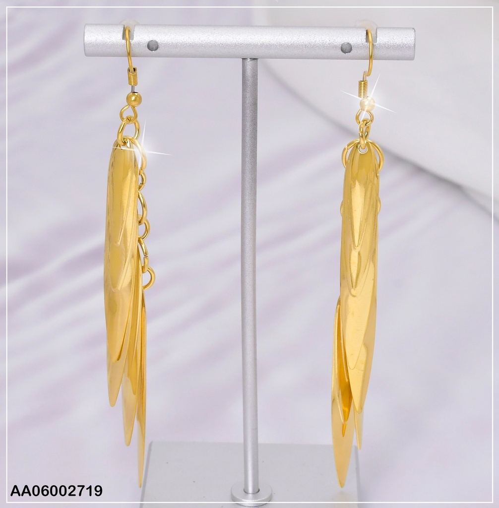 ARETES 4 PLACAS LANZAS COLGANTES EA660-43