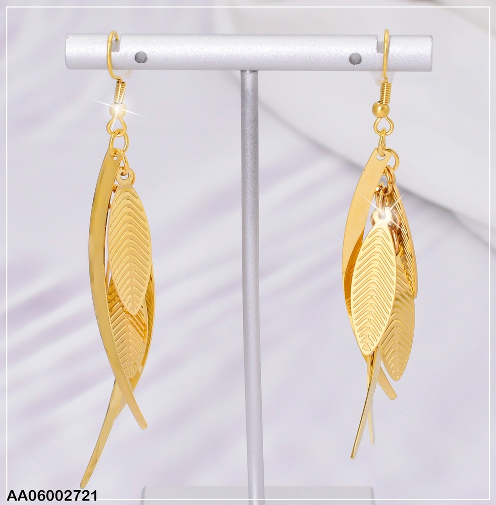 ARETES COLGAR 3 HOJAS/3 PLACAS CURVAS EA670-45