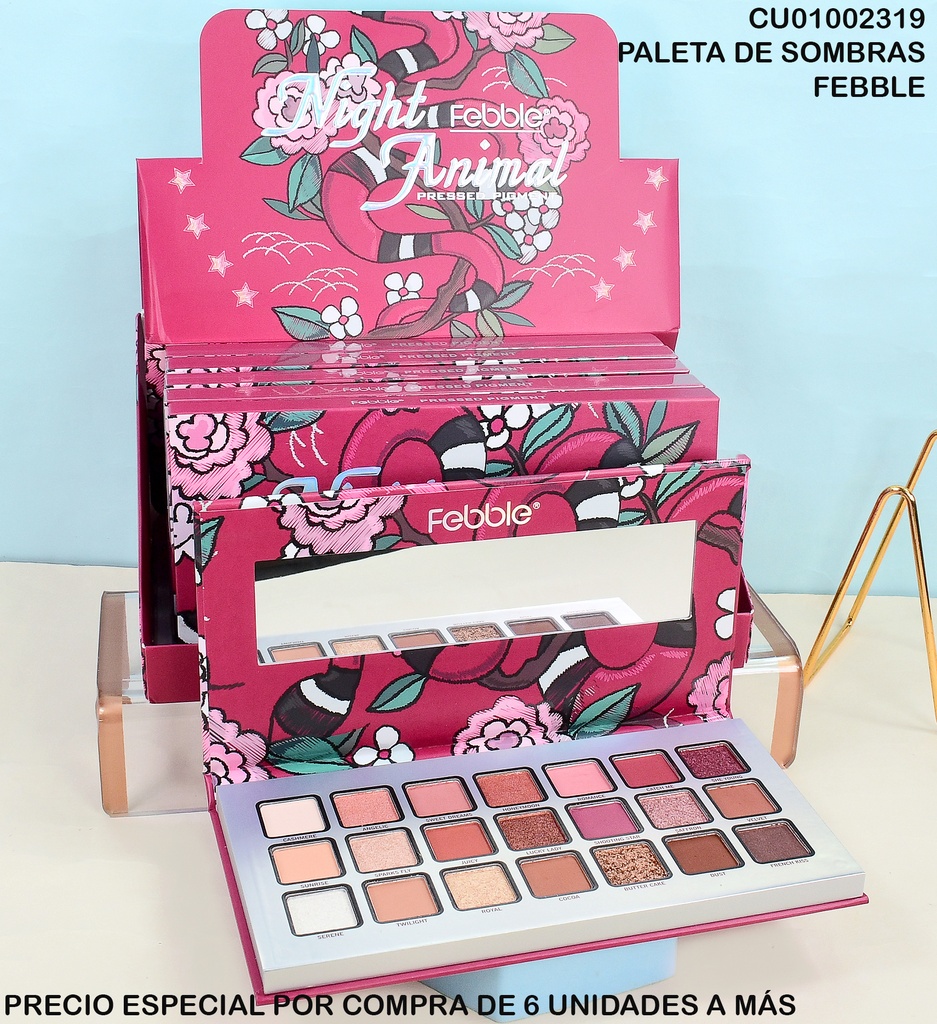 PALETA 21 SOMBRAS NIGHT ANIMAL FEBBLE ES3714