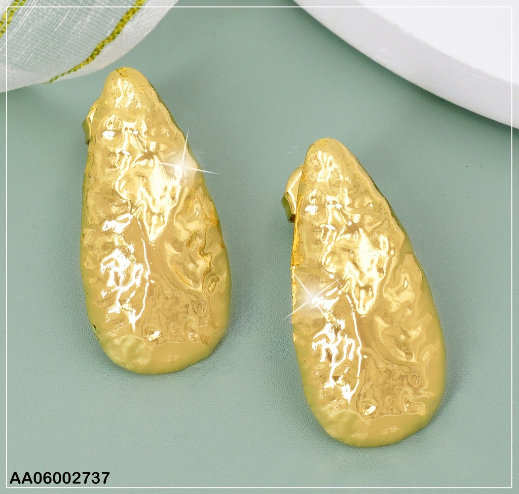 ARETES DOR MEDIA GOTA CORRUGADA EA755-270