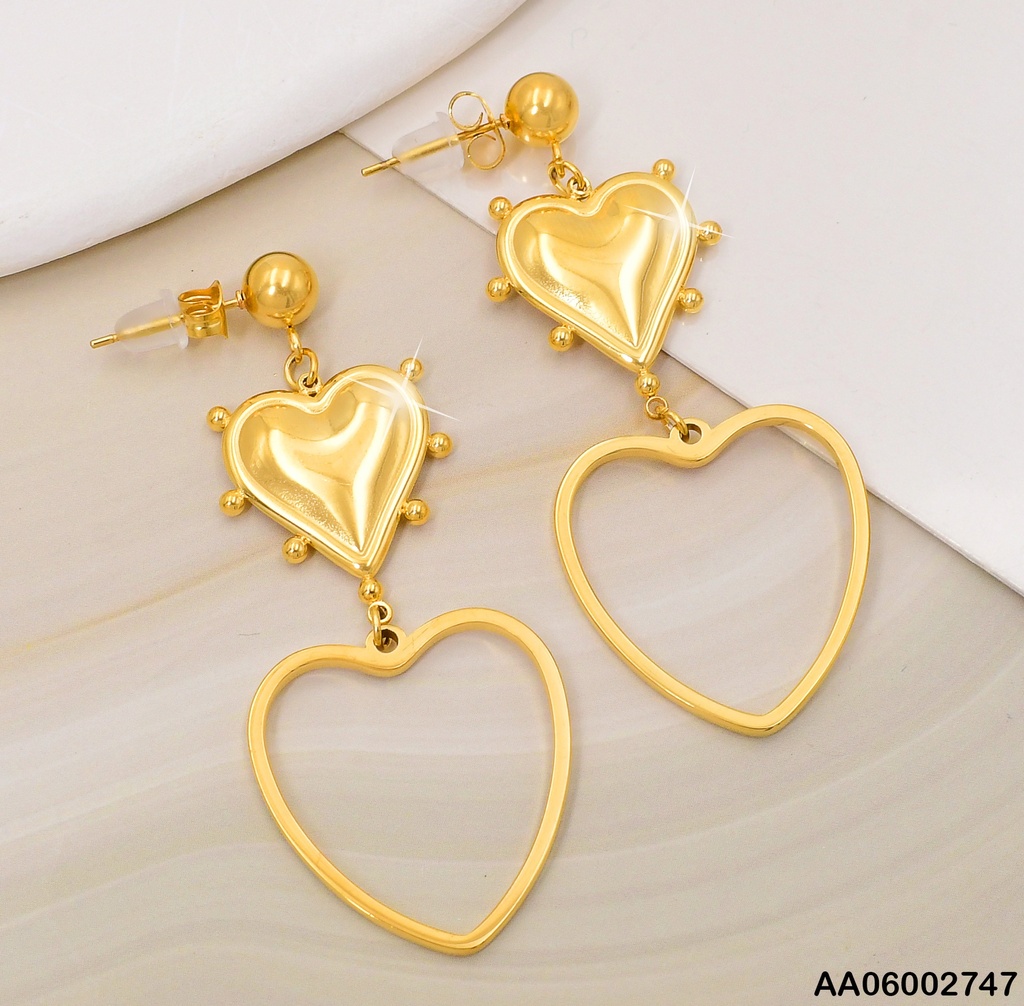 ARETES PELOTA/CORAZON/CROQUI CORAZON EA714-45