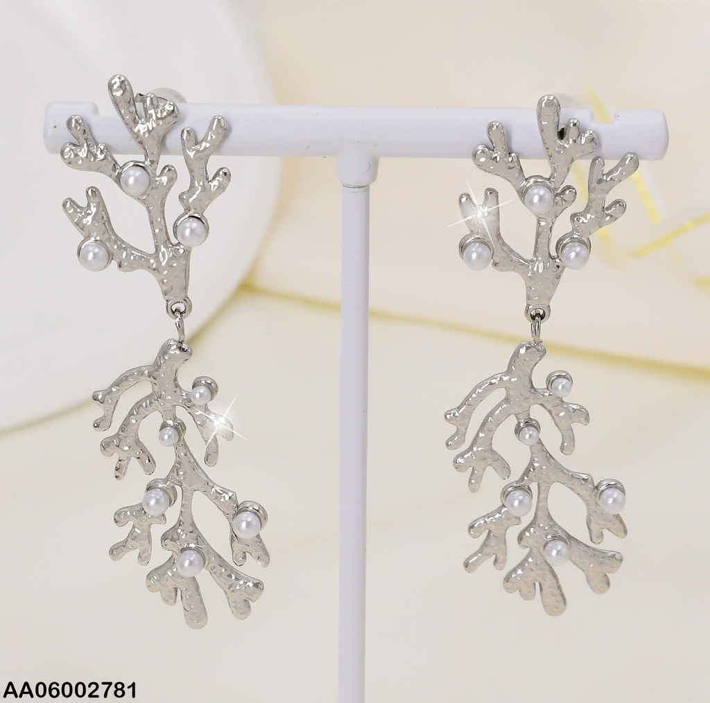 ARETE PLAT RAMA/ RAMA COLGANTE INVERTIDA CON PERLITAS EA689-45