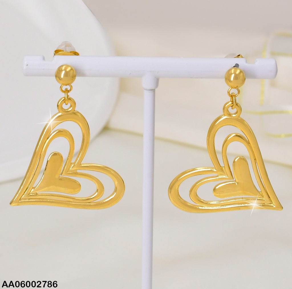 ARETES DOR 2 CROQUI CORAZON/ CORAZON CENTRO EA700-45