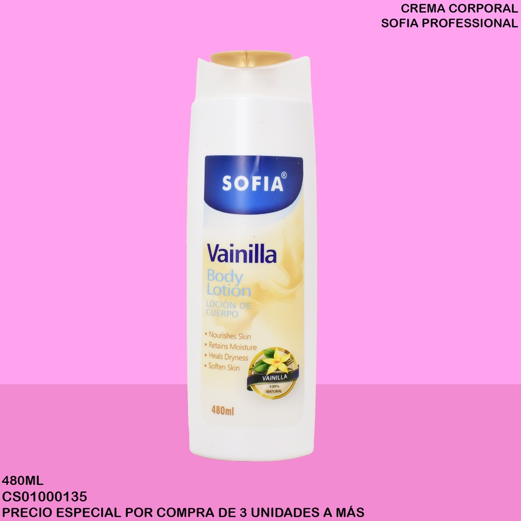 CREMA CORPORAL VAINILLA SOFIA 480ML 90010