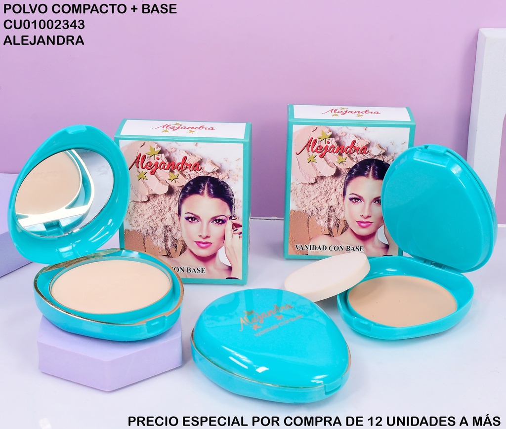 POLVO COMPACTO+BASE ALEJANDRA NO.9162 12G (AQUA)#11