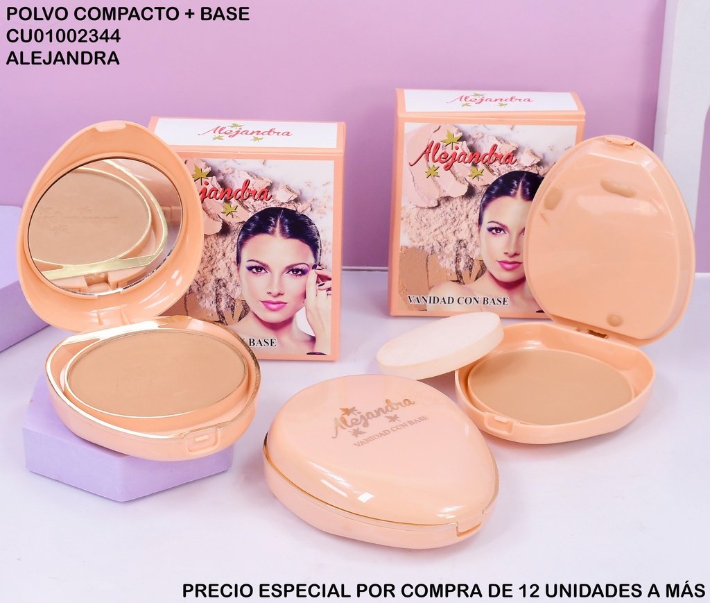 POLVO COMPACTO+BASE ALEJANDRA NO.9162 12G (BEIGE)#16